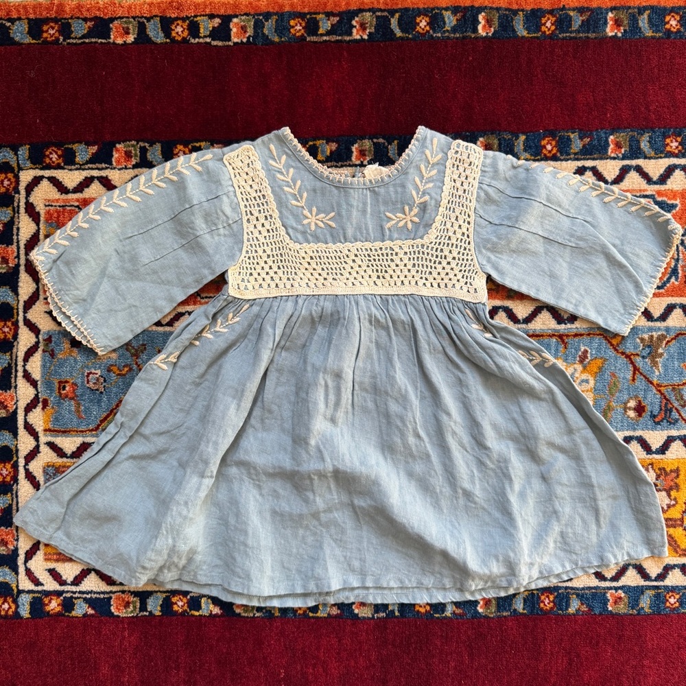 Apolina Tara Dress in Blue Stone